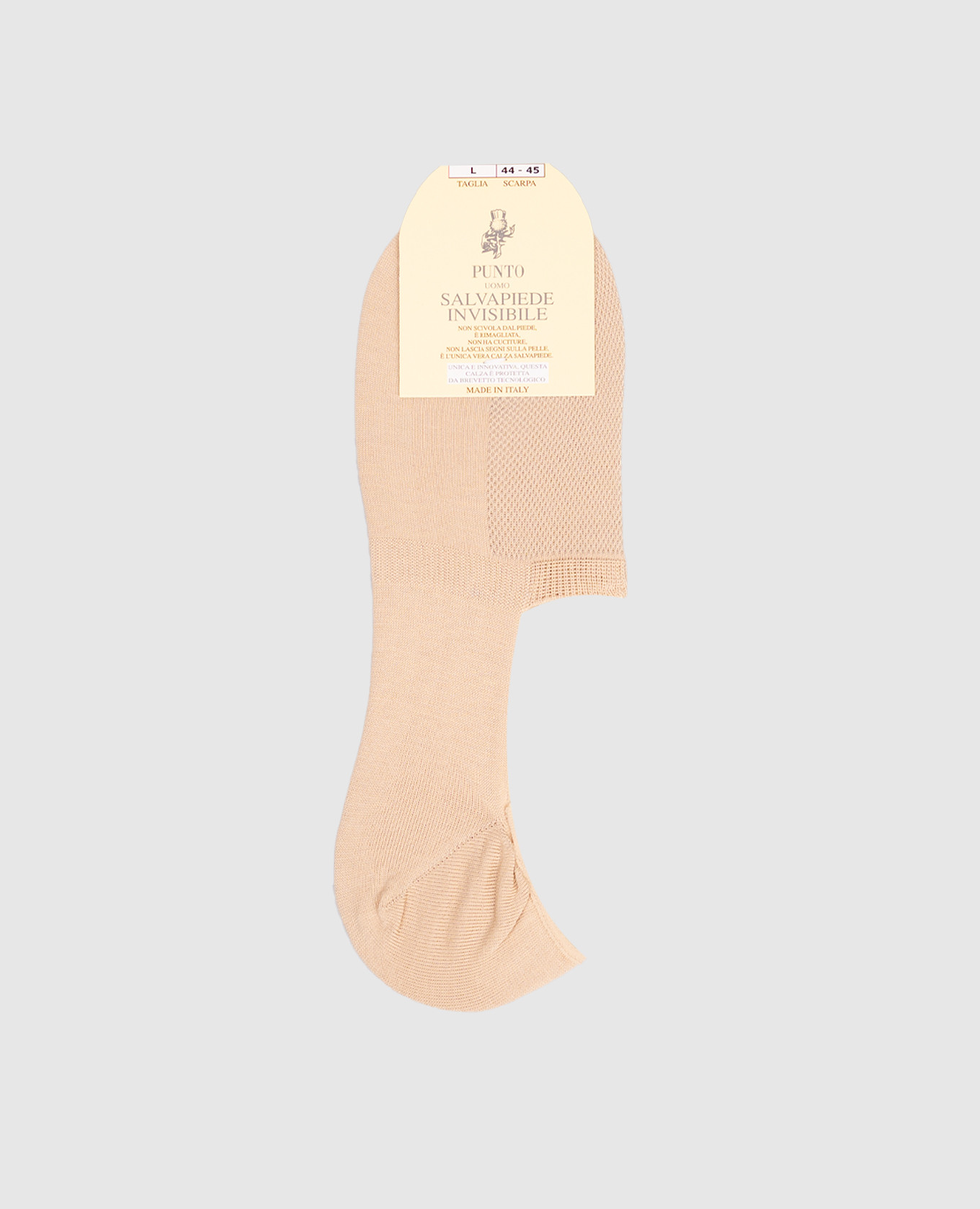 

Beige footprint socks RiminiVeste