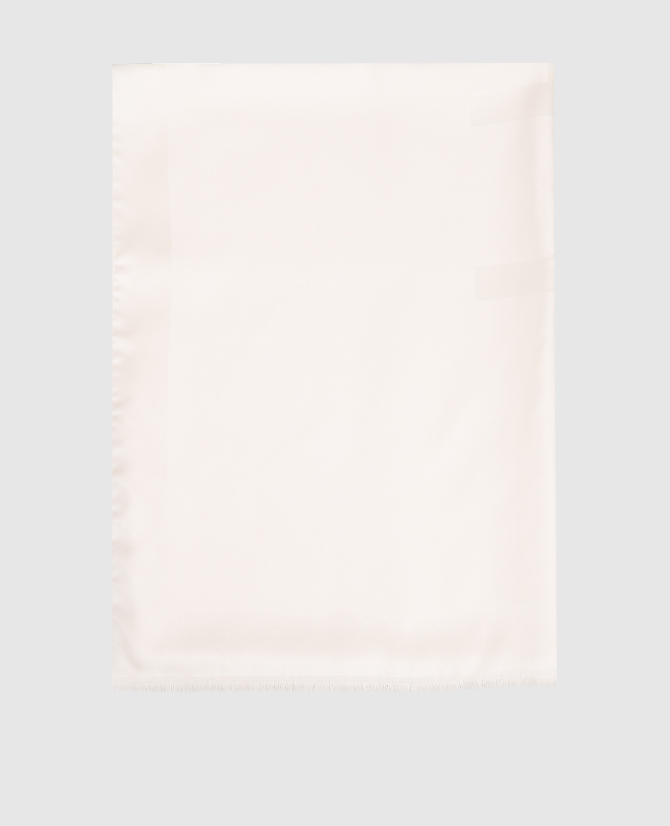

White silk and wool scarf with logo Givenchy
