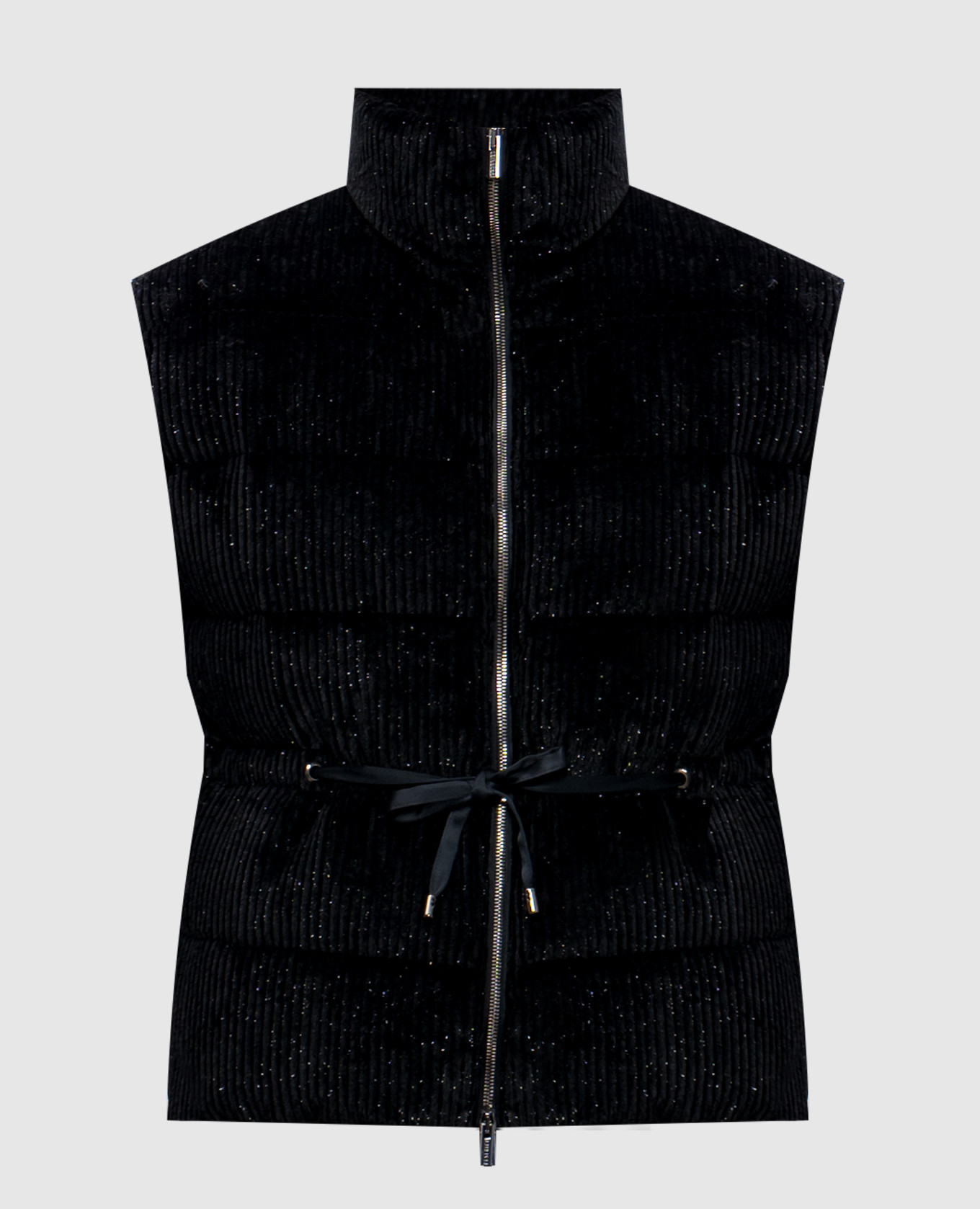 

Black down vest with lurex Peserico