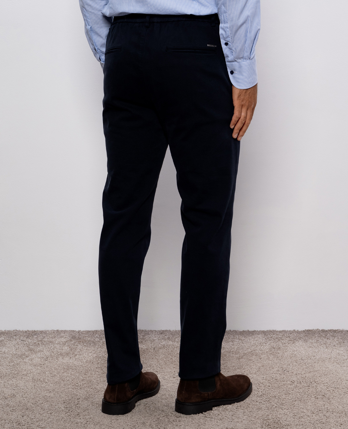 

Blue pants with logo Peserico