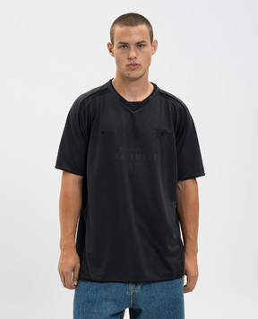 Vetements Black T-shirt with Trademark print UH76TR500B