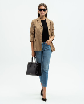 Max Mara Black top OMEGA with wool OMEGA