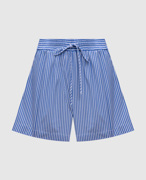 Solotre Blue striped shorts M1D0134