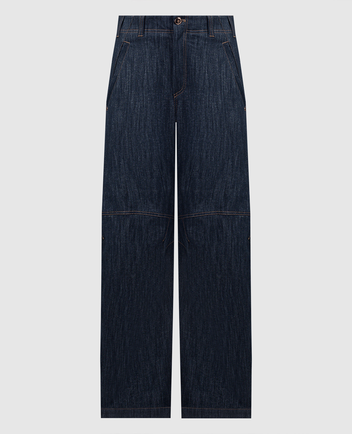 

Blue jeans with lurex Brunello Cucinelli, Синий