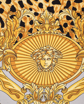 Versace Printed silk scarf 10016001A16344