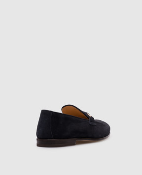 Brunello Cucinelli Blue suede loafers MPUCCLG728