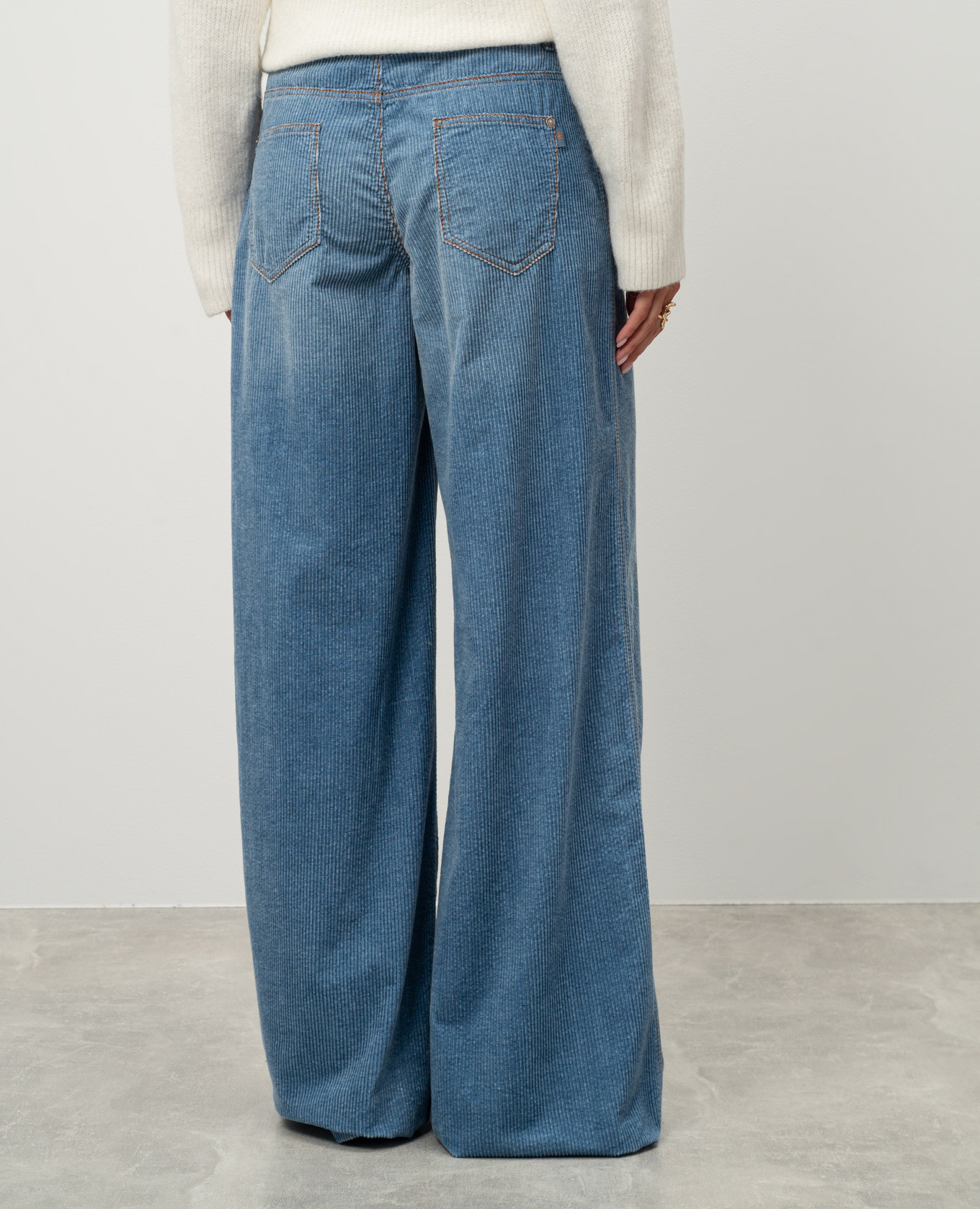 

Blue corduroy pants Ermanno Scervino, Light blue