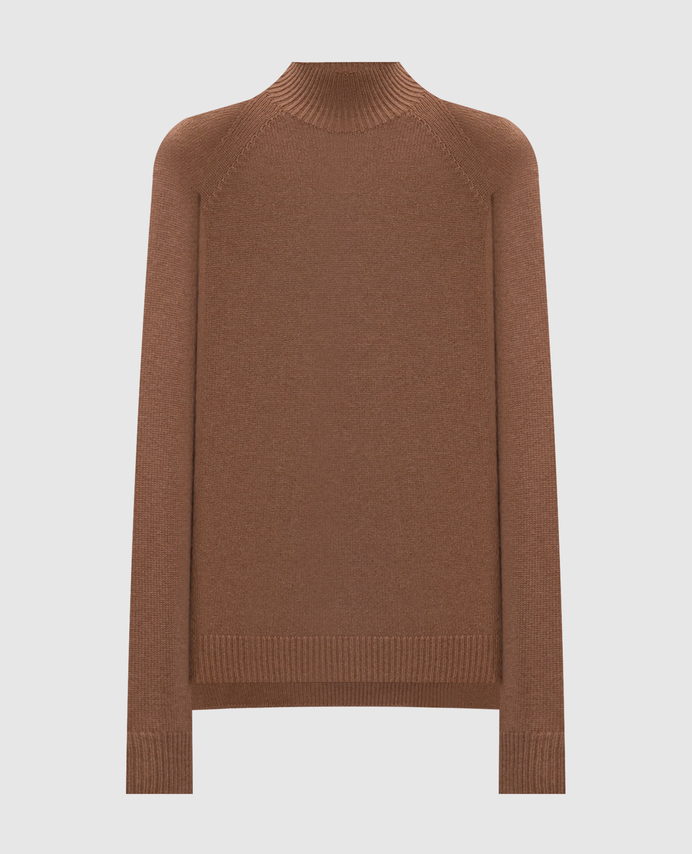 Brown wool, silk and cashmere sweater peserico