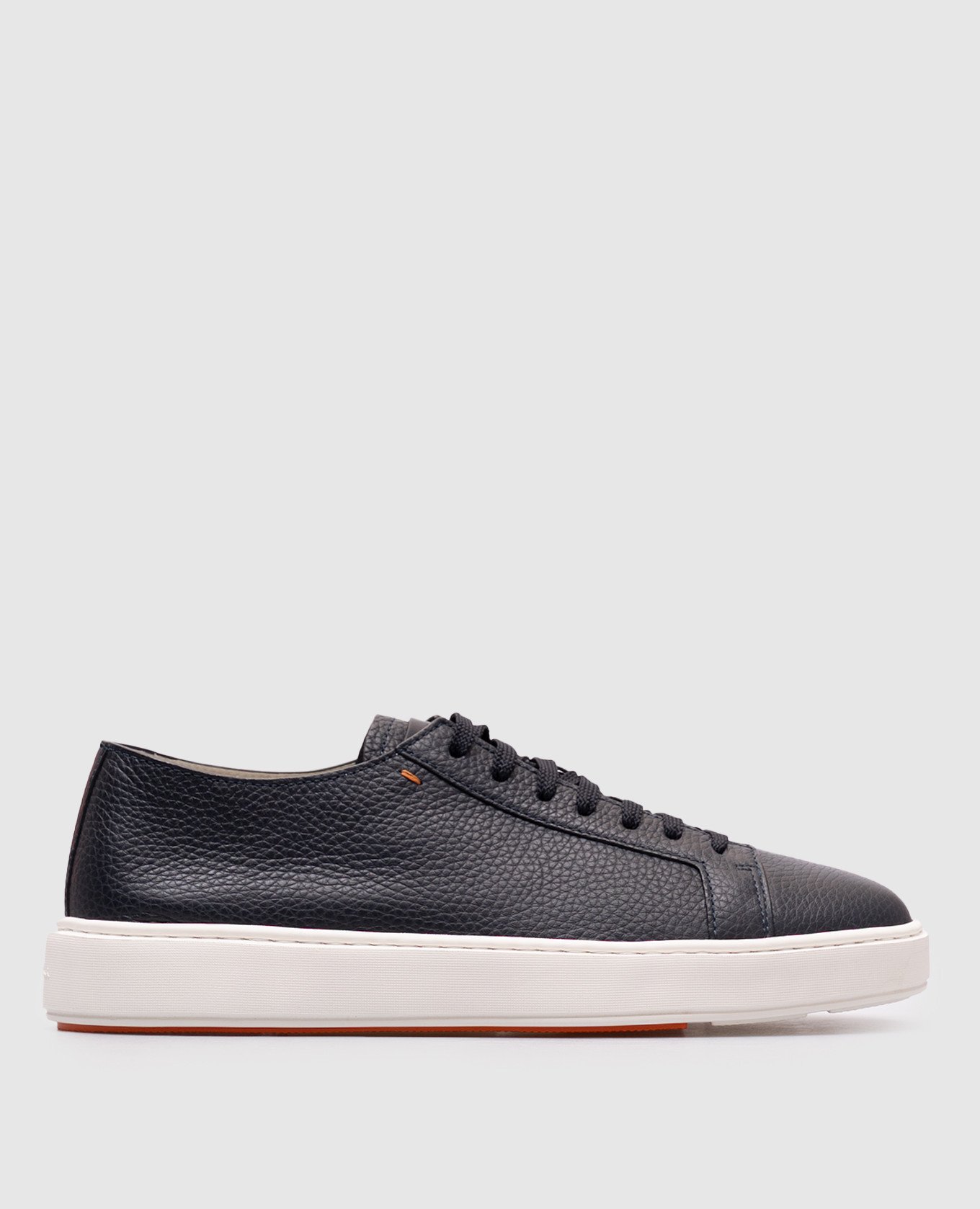 

Blue leather sneakers Santoni