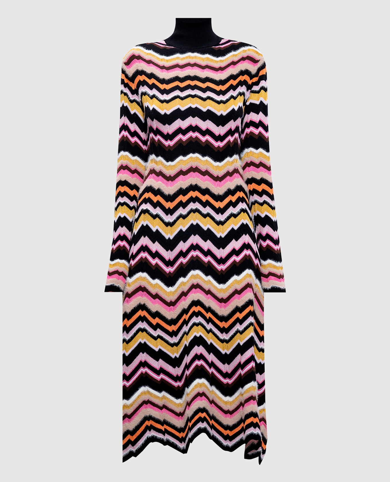 

Dress with wool in a pattern Missoni, White