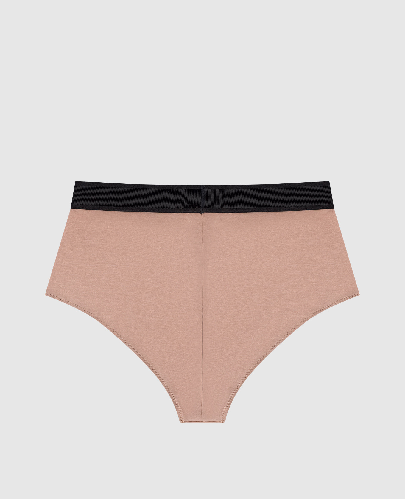 

Beige high rise briefs with logo pattern Tom Ford