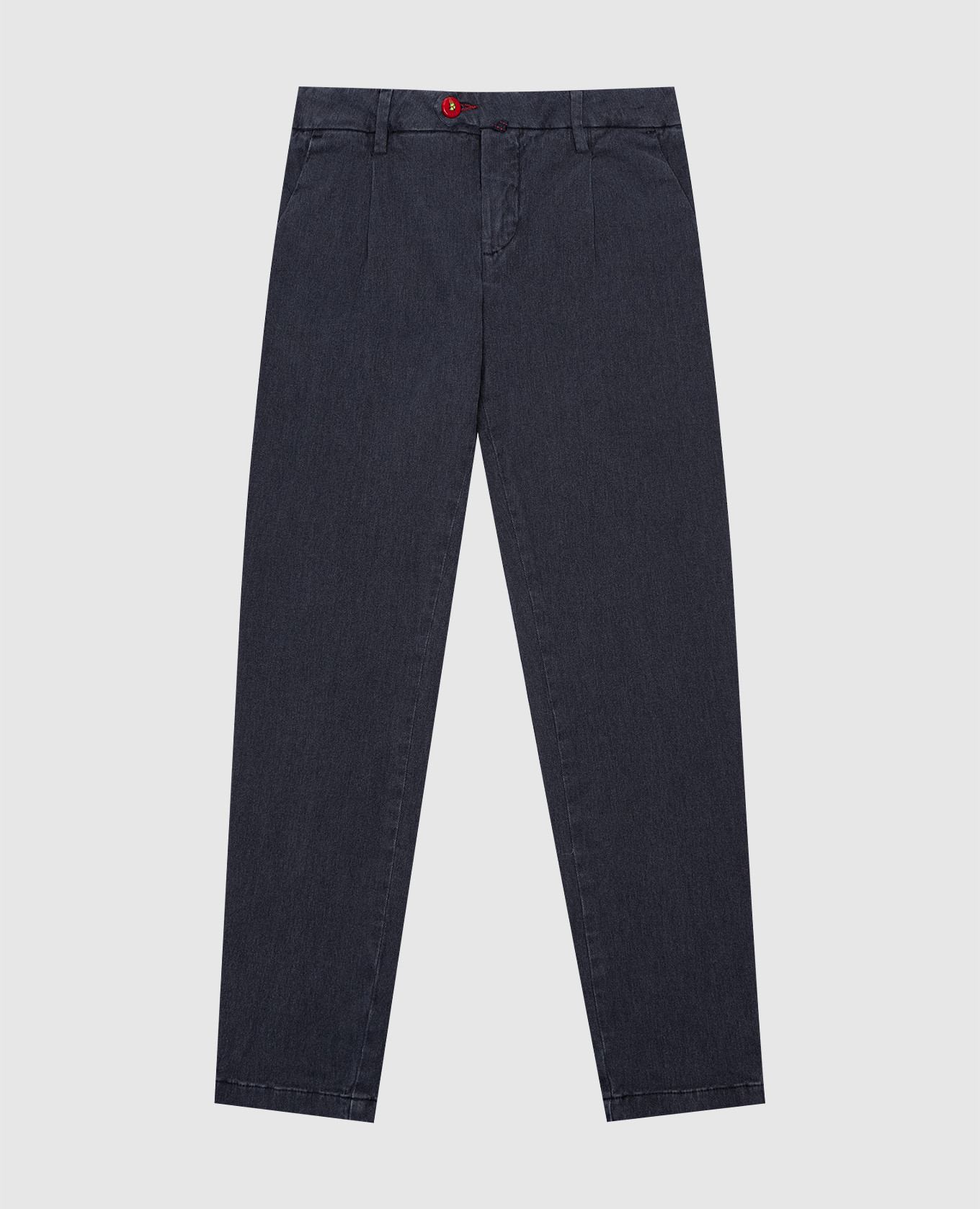 

Children's gray jeans with logo patch Little Baronio, Grey