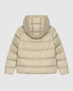 Moncler ENFANT Children's green down jacket with logo patch K29541A0004054AQE6