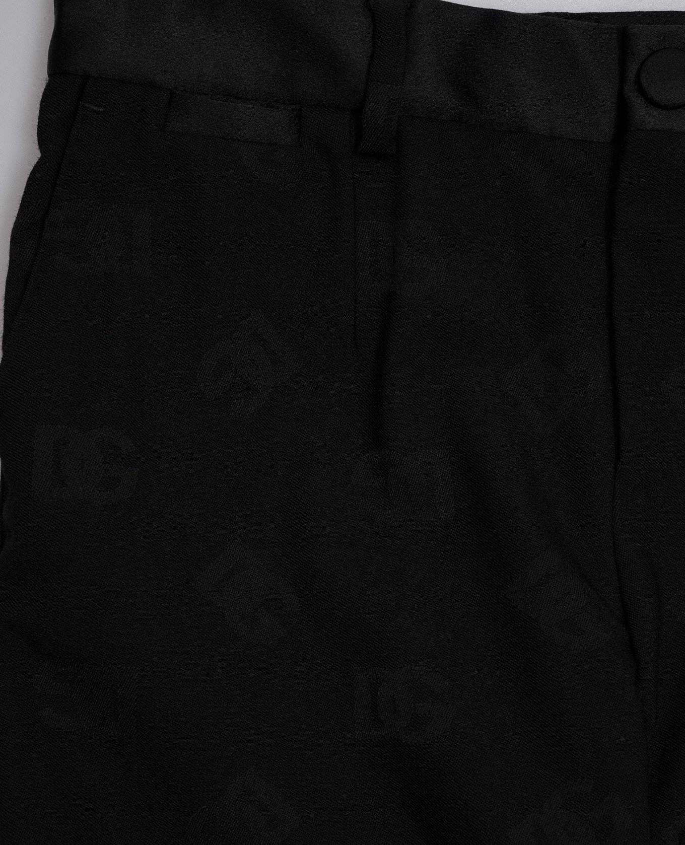 

Children's black wool trousers with a logo pattern Dolce&Gabbana
