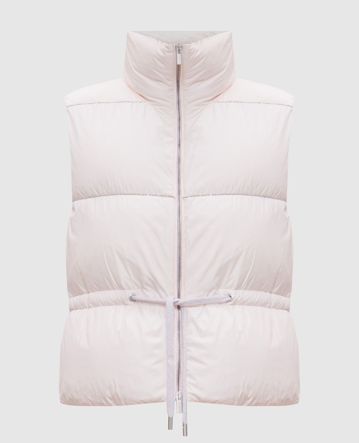 

Pink down vest with monil chain Peserico