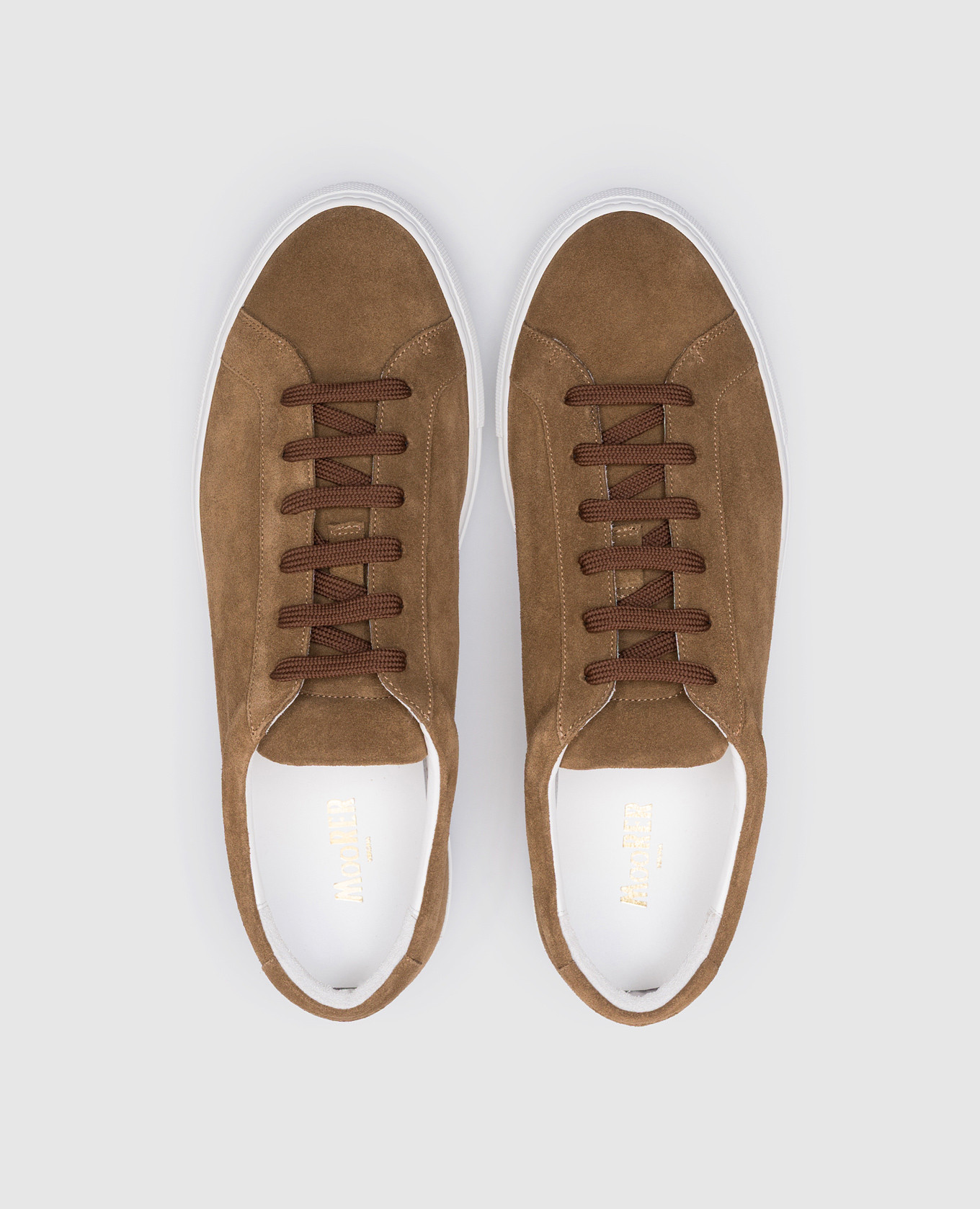 

BOLDINI beige suede trainers MooRER