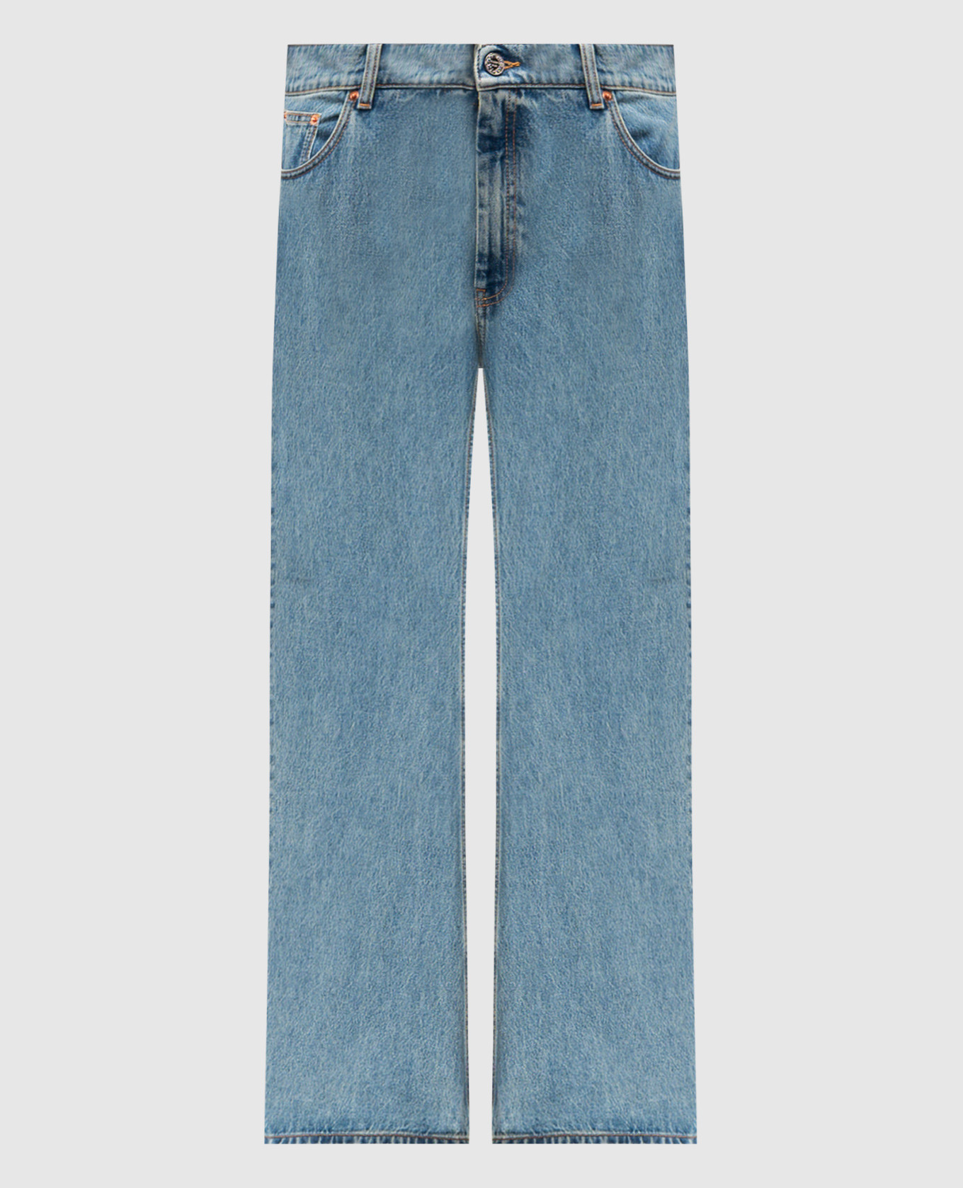 

Blue jeans with logo patch Vetements, Light blue