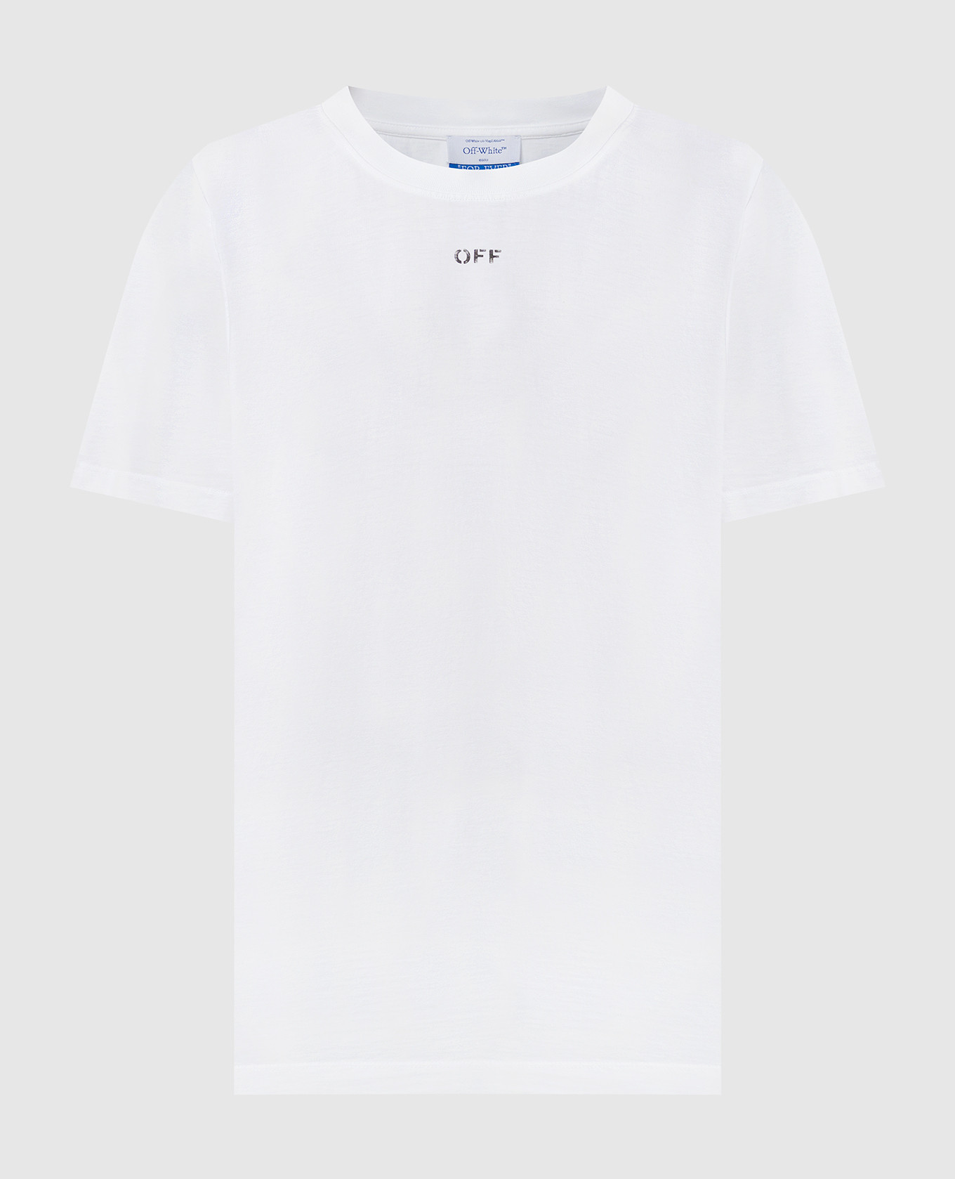 White t-shirt with logo print off-white