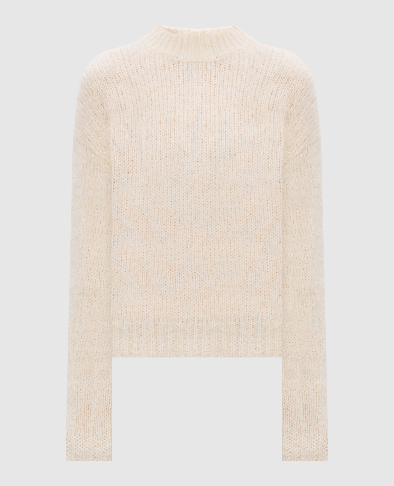 Beige alpaca wool sweater Peserico