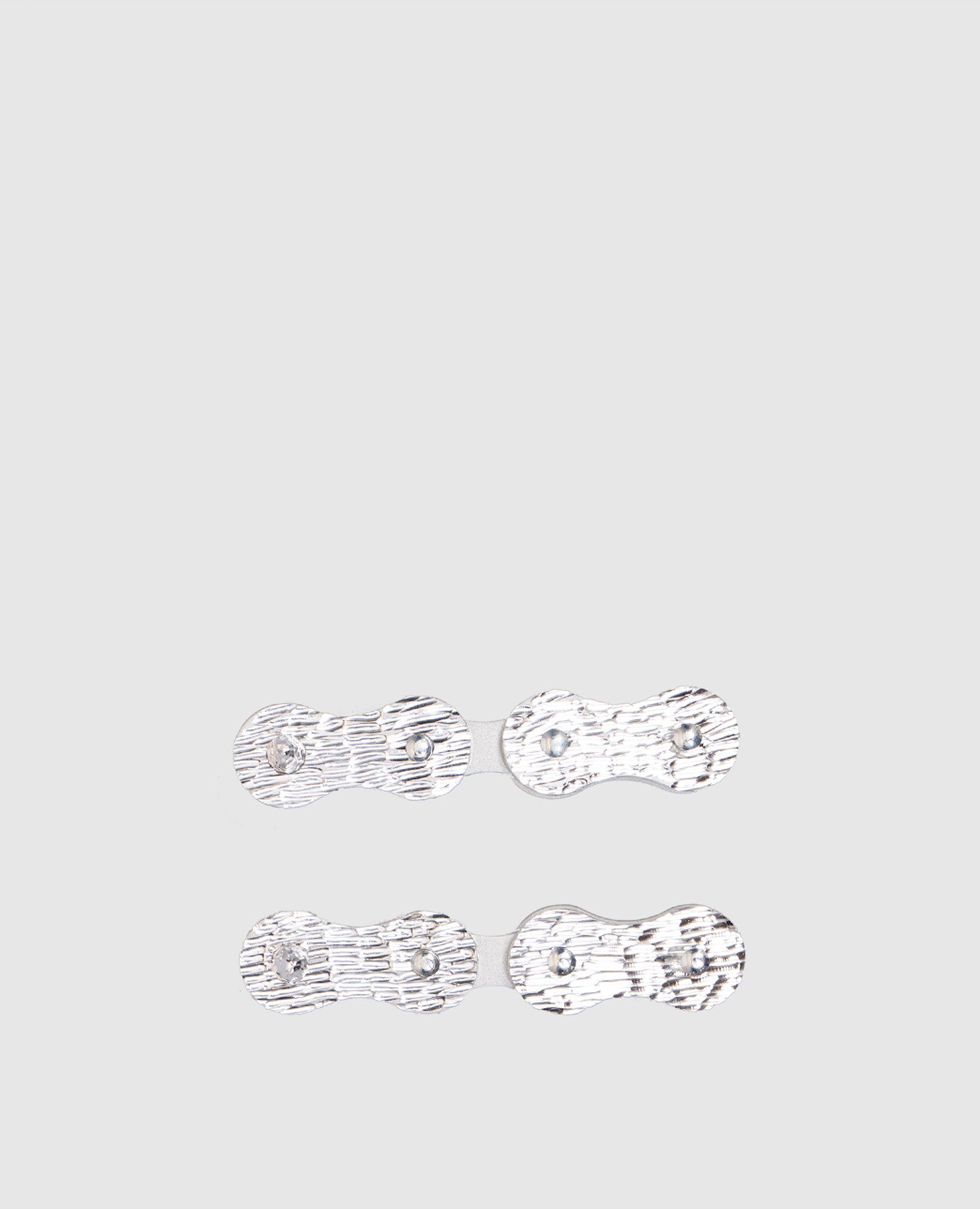 

Silver earrings in the form of a bicycle chain Innerraum