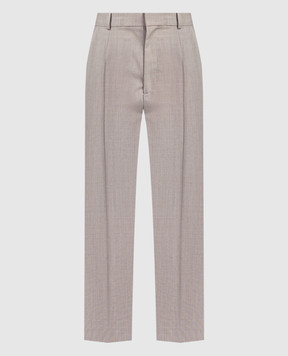 Victoria Beckham Pink pants made of wool 1124WTR005125B