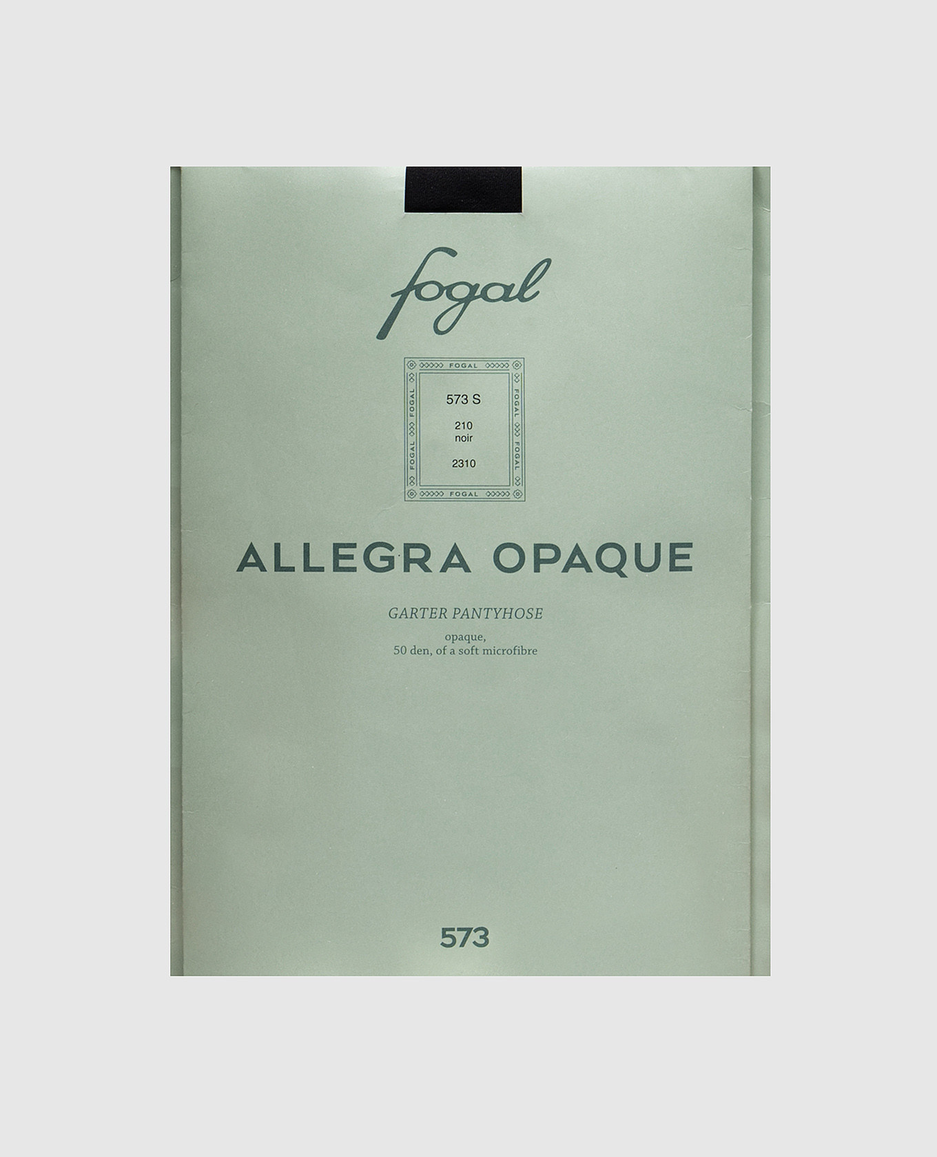 

Black tights Allegra 50 Den with figure cuts Fogal, Черный