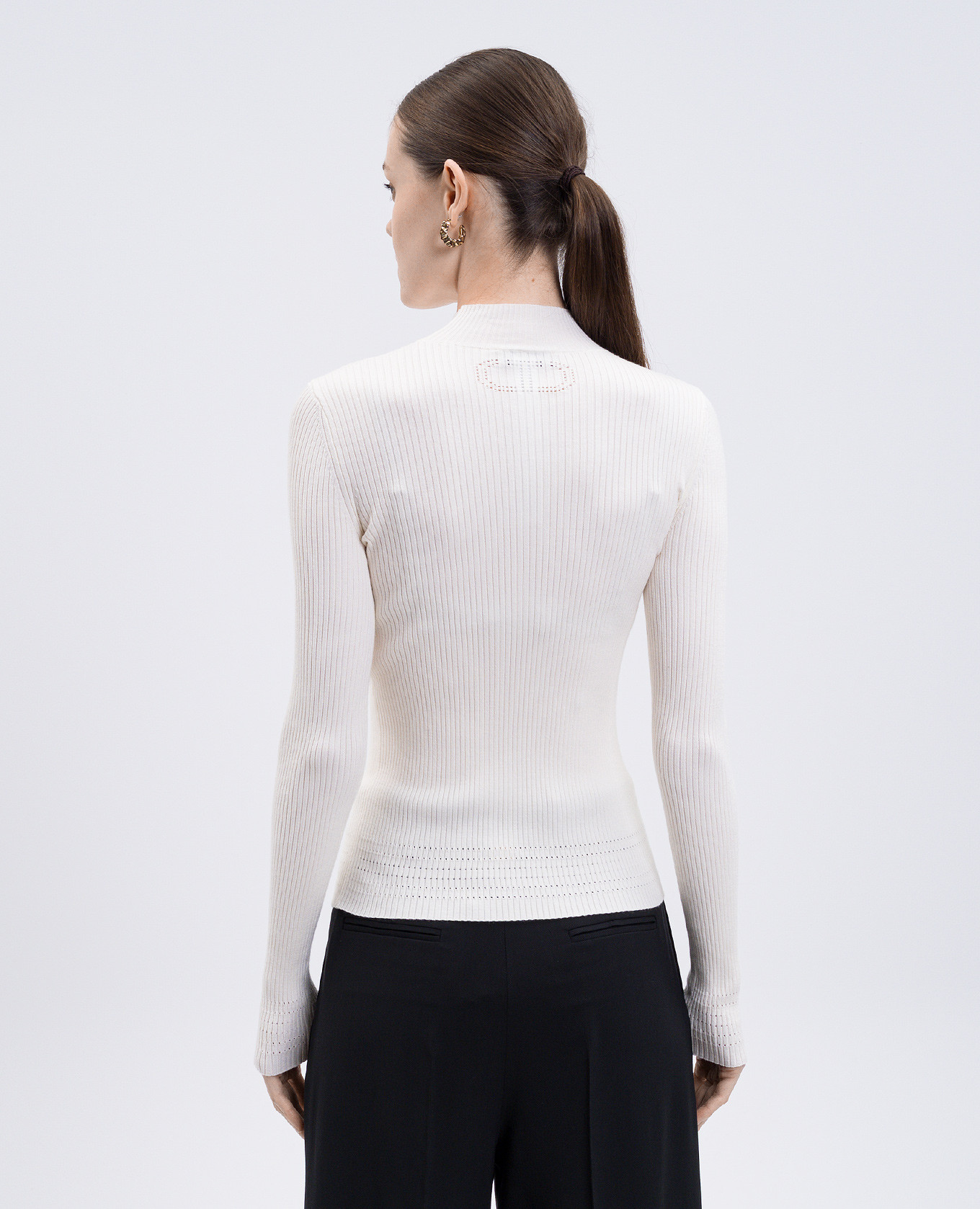 

Beige ribbed golf Twinset