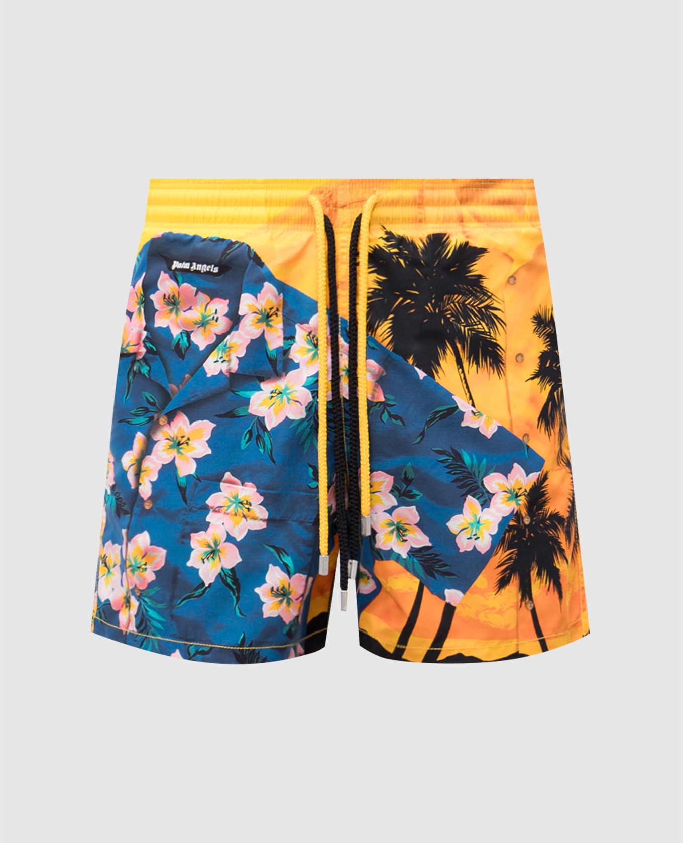 

Logo print swim shorts Palm Angels, White