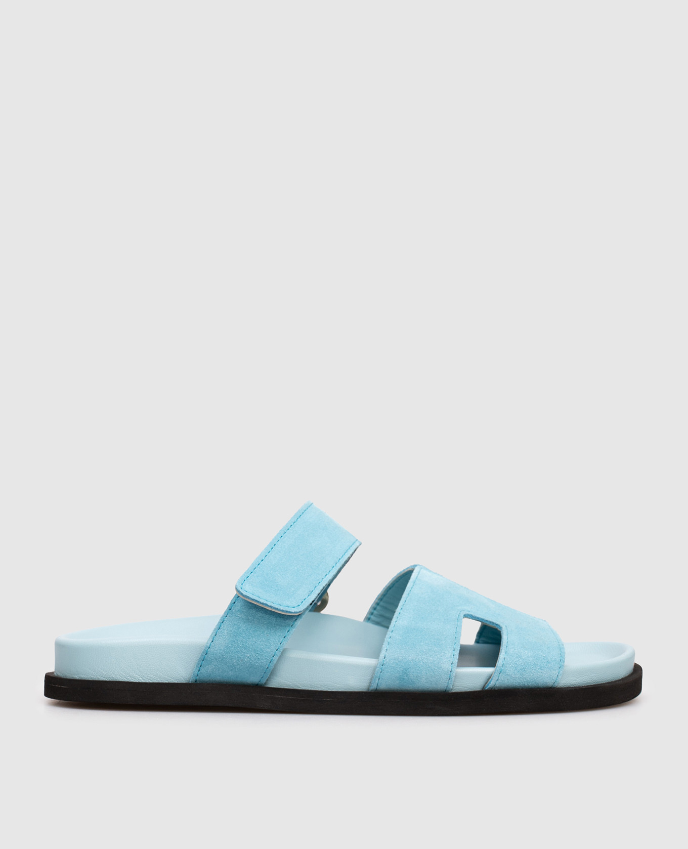 

Blue suede flip-flops Babe Pay Pls, Light blue