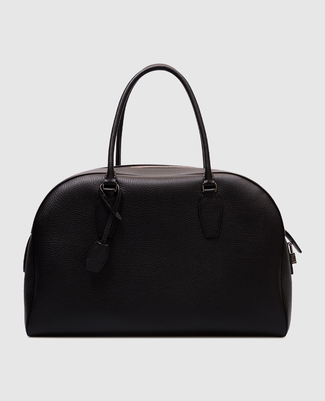 

Black leather bowler bag India The Row