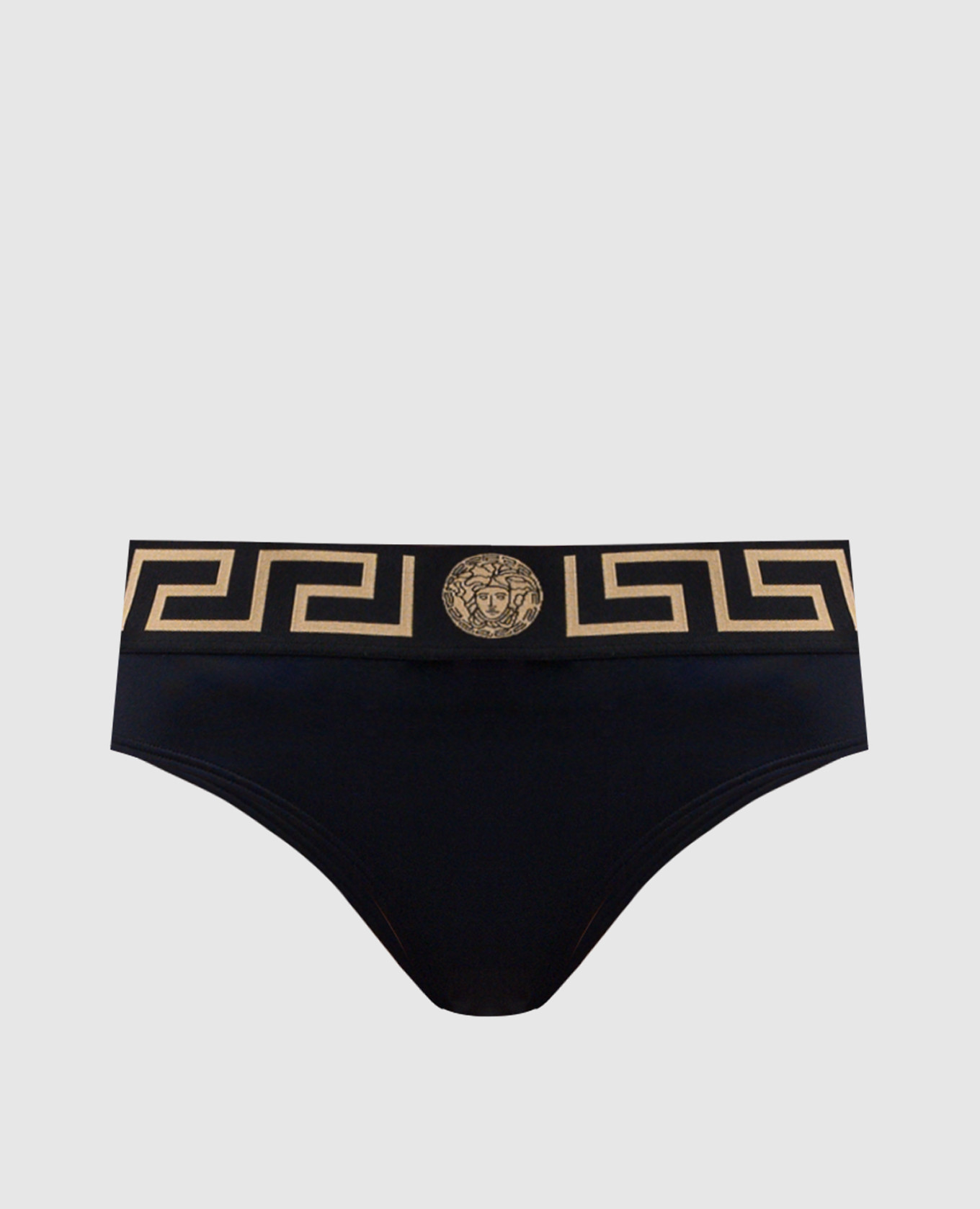 Black Greca swimsuit panties Versace