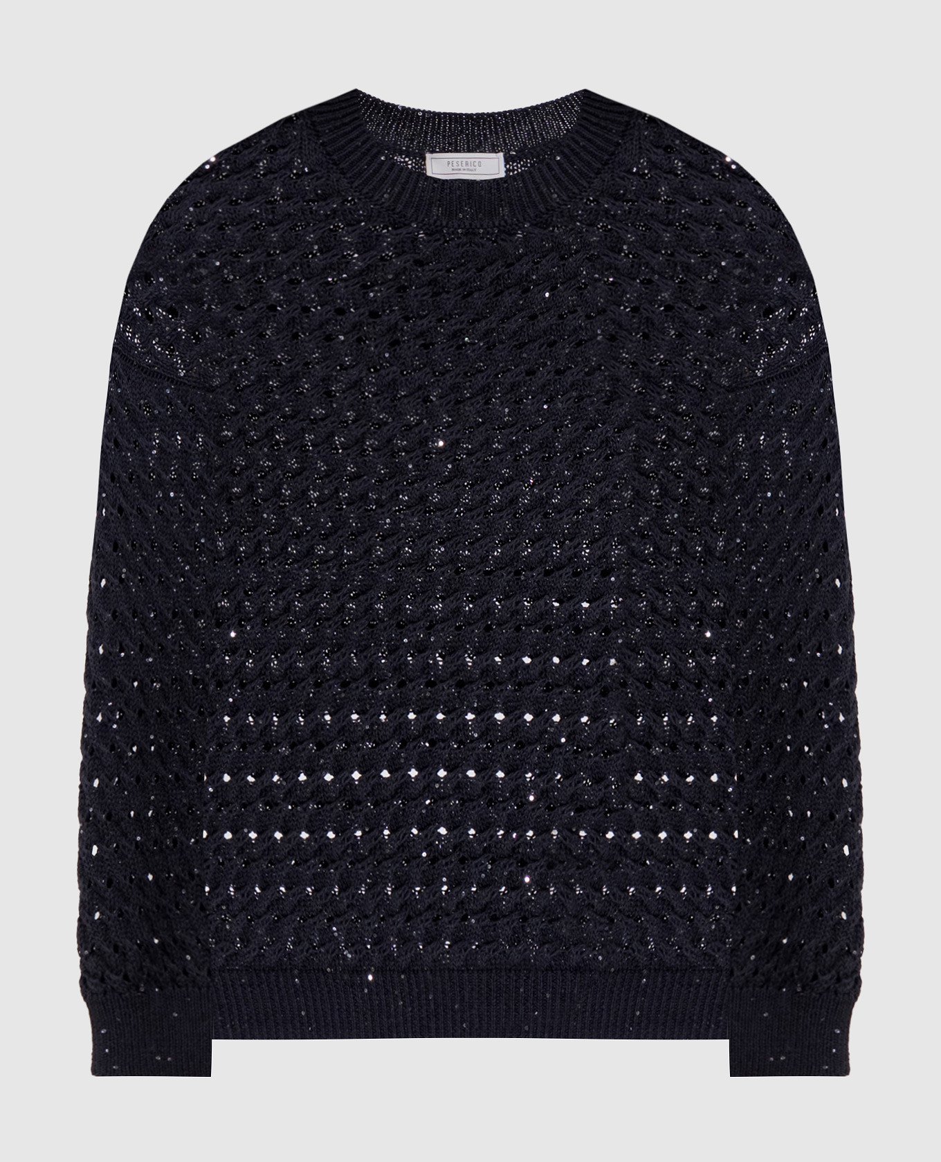 

Blue openwork jumper with sequins Peserico