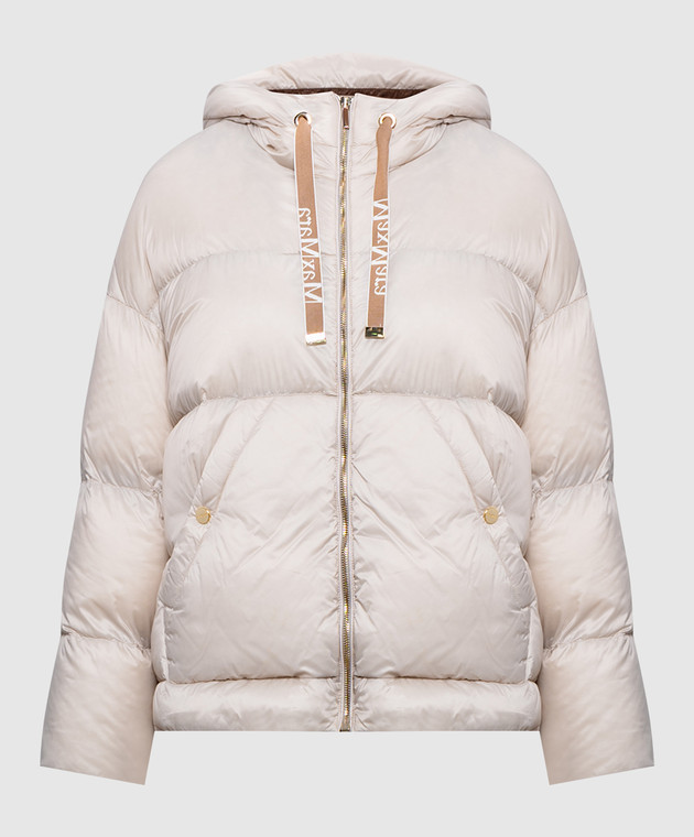 ◆MAX MARA 最新作◆Trebi ダウンジャケット/Beige◆ Max Mara - Beige quilted down jacket with logo TREBI - shop