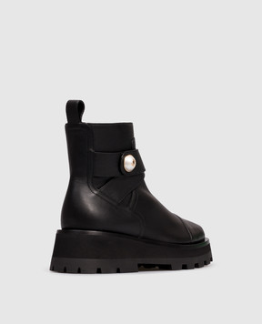 Jimmy Choo Meena black leather boots MEENAFLATSQM