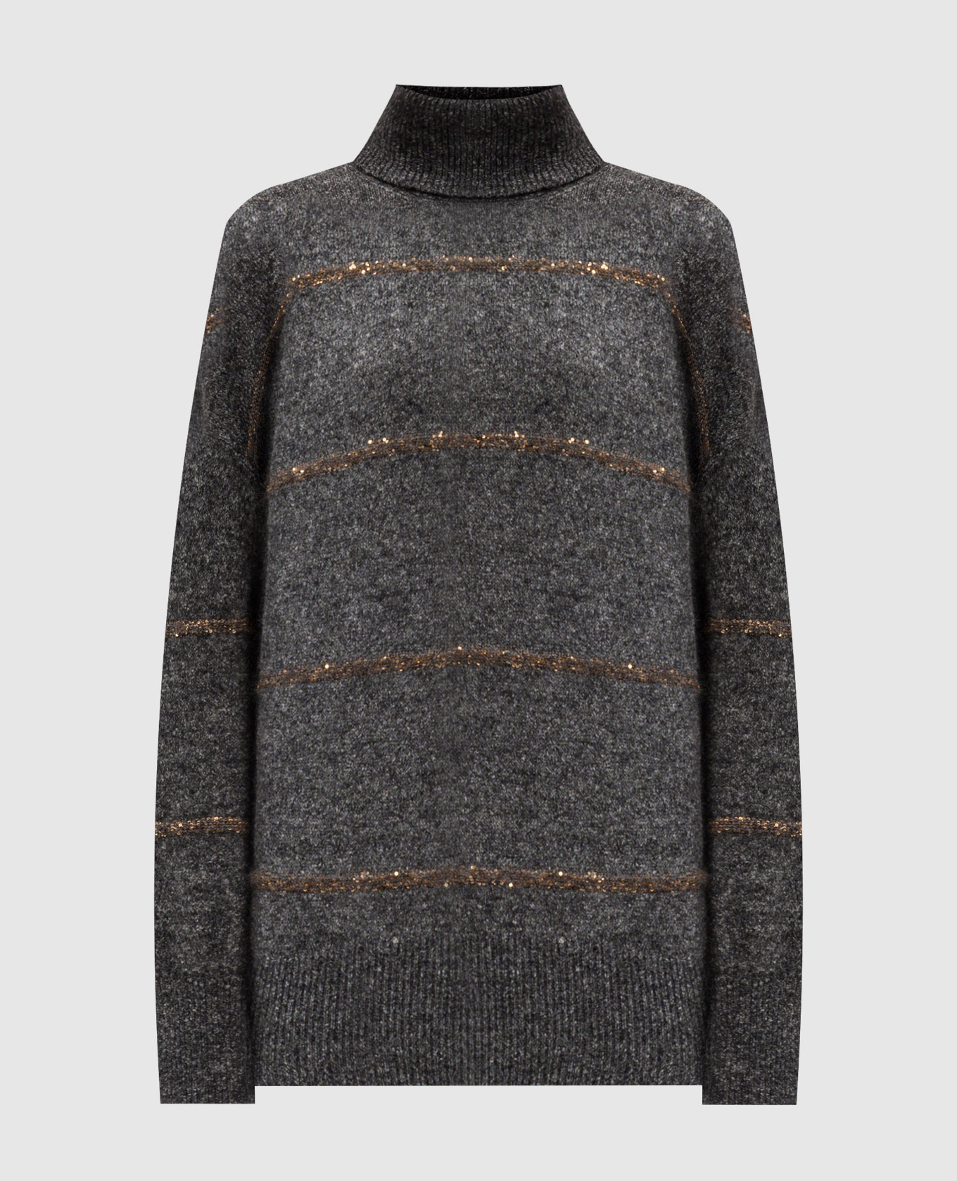 

Gray wool sweater with sequins Brunello Cucinelli, Grey