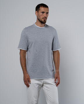 Brunello Cucinelli Gray melange T-shirt M0B137427