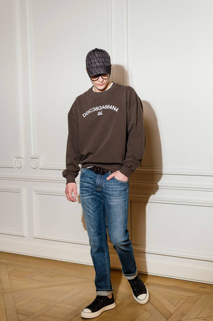 

Brown logo sweatshirt Dolce&Gabbana
