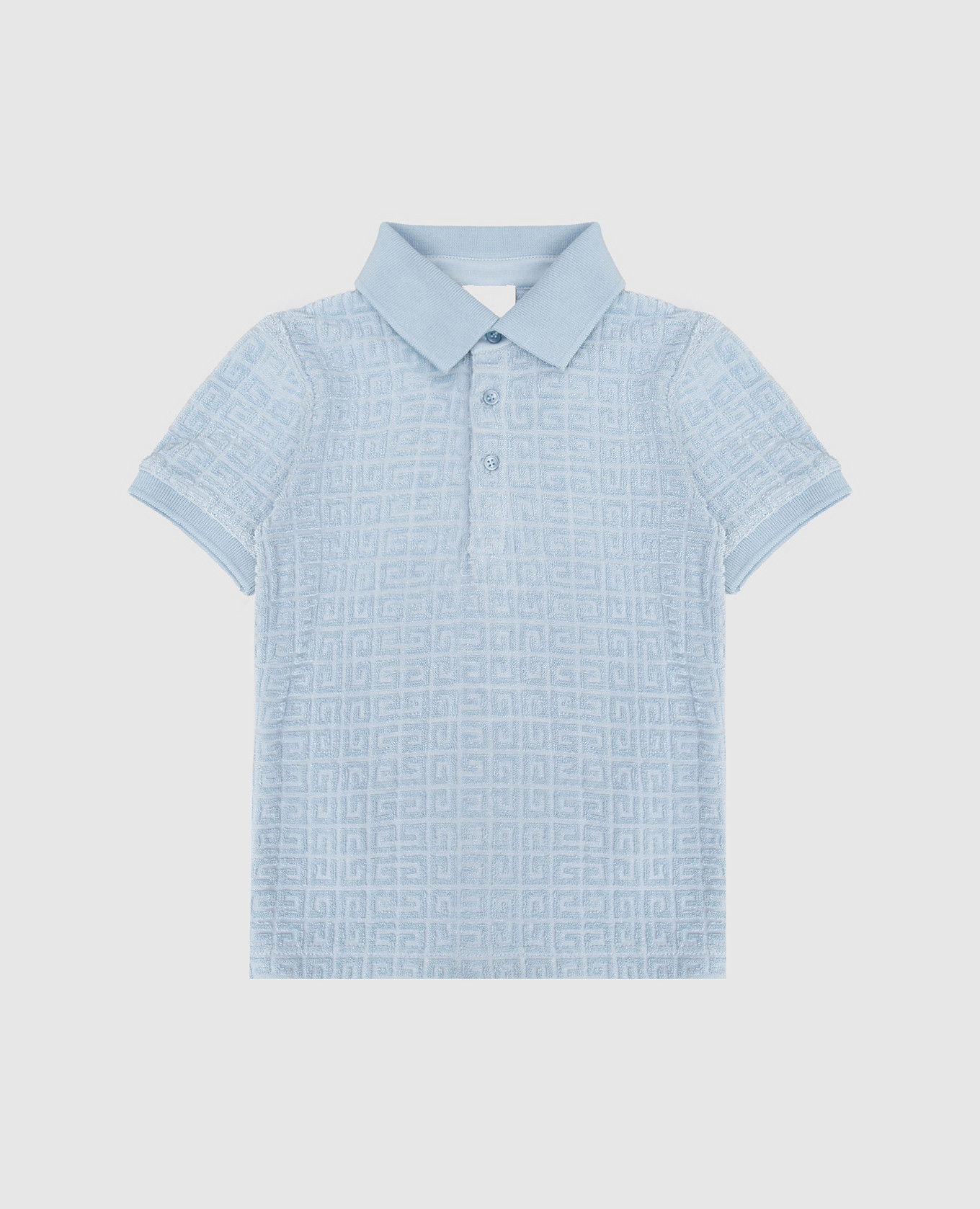 

Children's blue polo shirt with emblem pattern Givenchy, Light blue