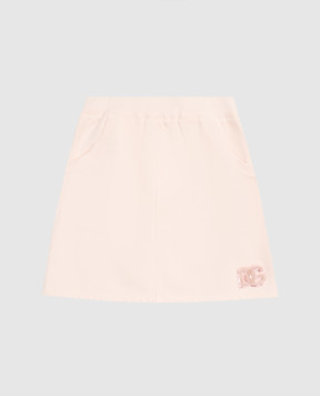 Dolce&Gabbana Children's pink skirt with logo L5JIB2G7PKQ