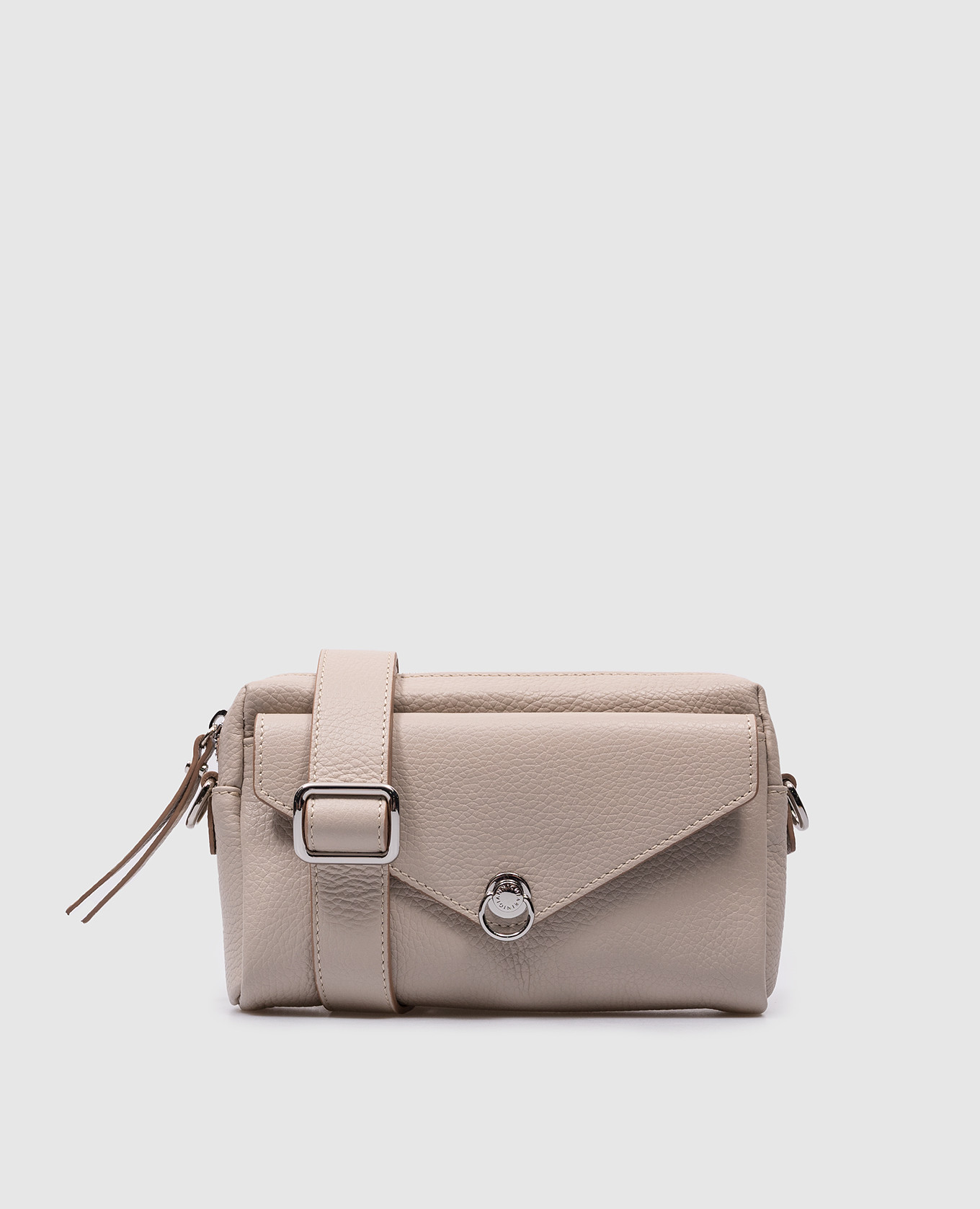 

Beige leather DEVA bag with logo print Gianni Chiarini