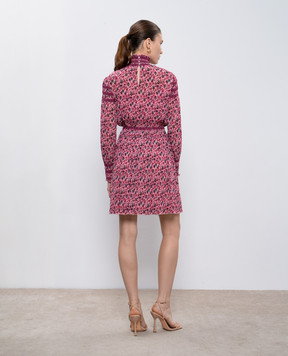Zac Zac Posen Pink dress with pleats in a floral print 28537529