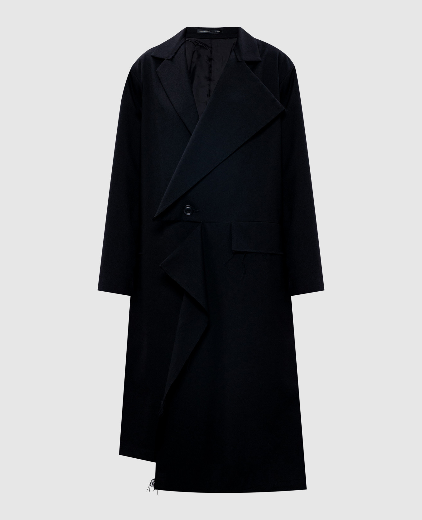 

Black coat made of wool Y`S Yamamoto