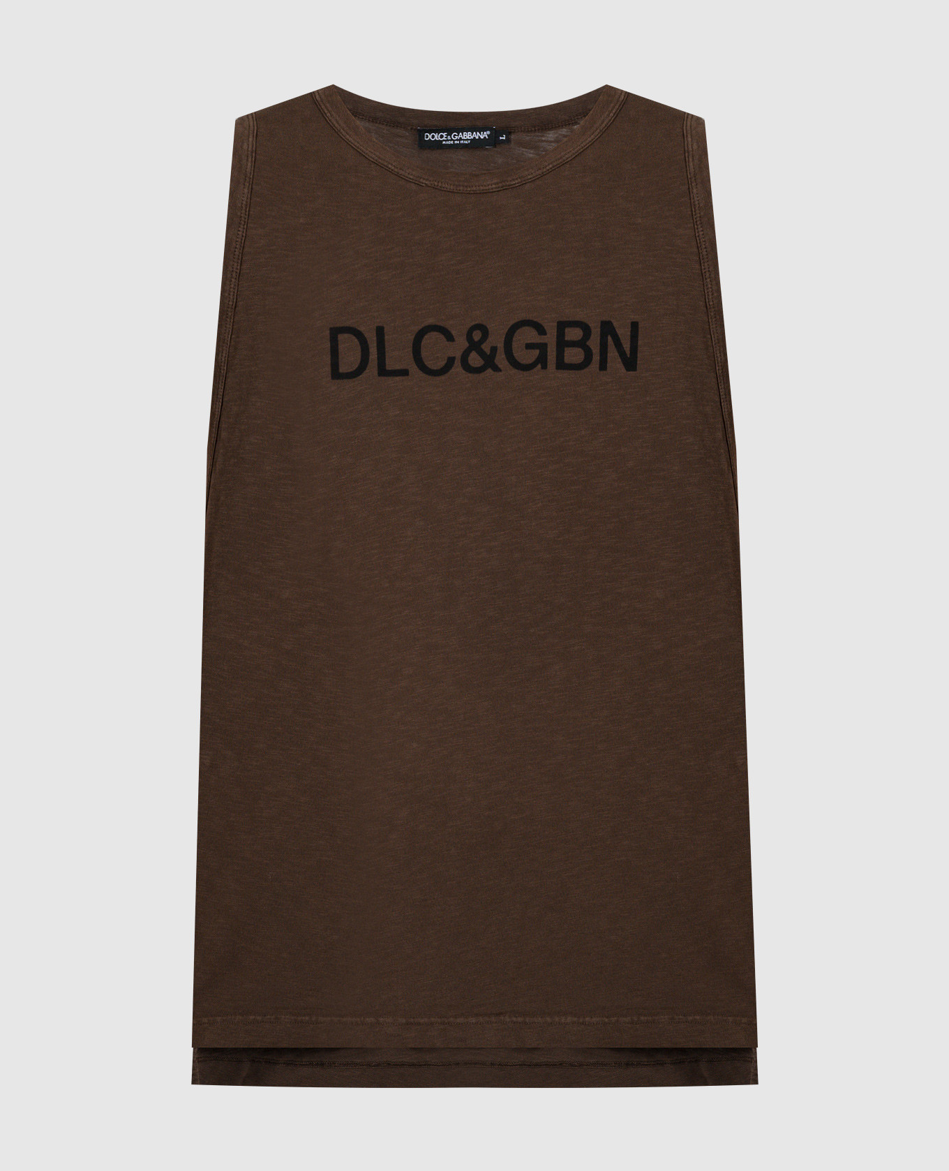 

Brown T-shirt with logo Dolce&Gabbana