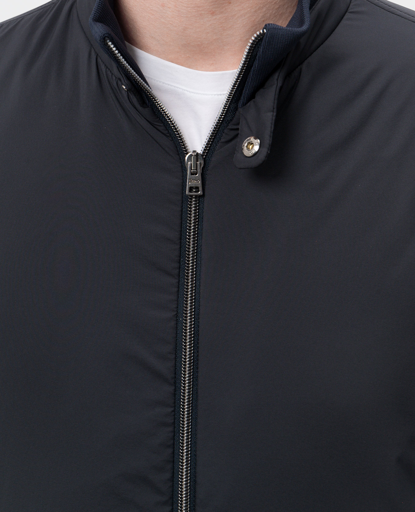 

Blue jacket with logo Herno