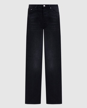 Toteme Black jeans with a worn effect 231240744