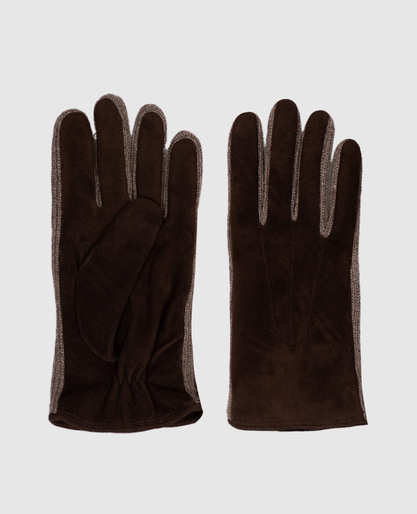 Brown suede gloves TYLAR MooRER