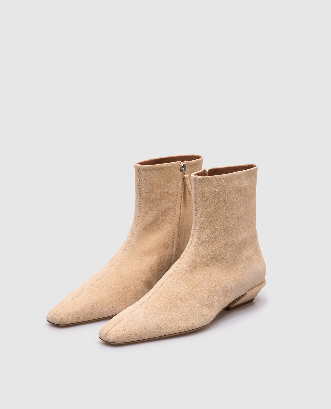 

Beige suede boots Bettina Paris Texas