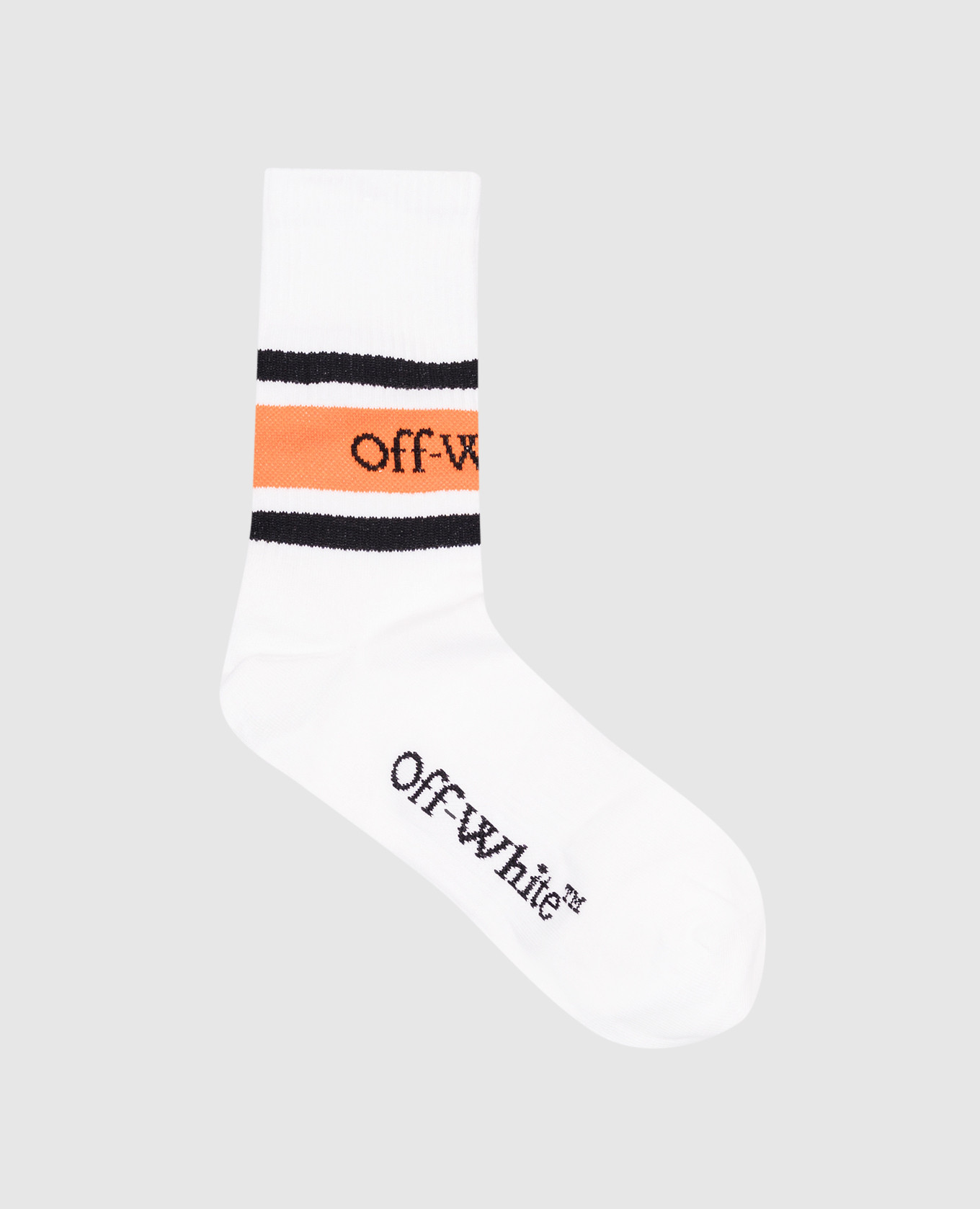 

White socks with contrasting logo pattern Off-White