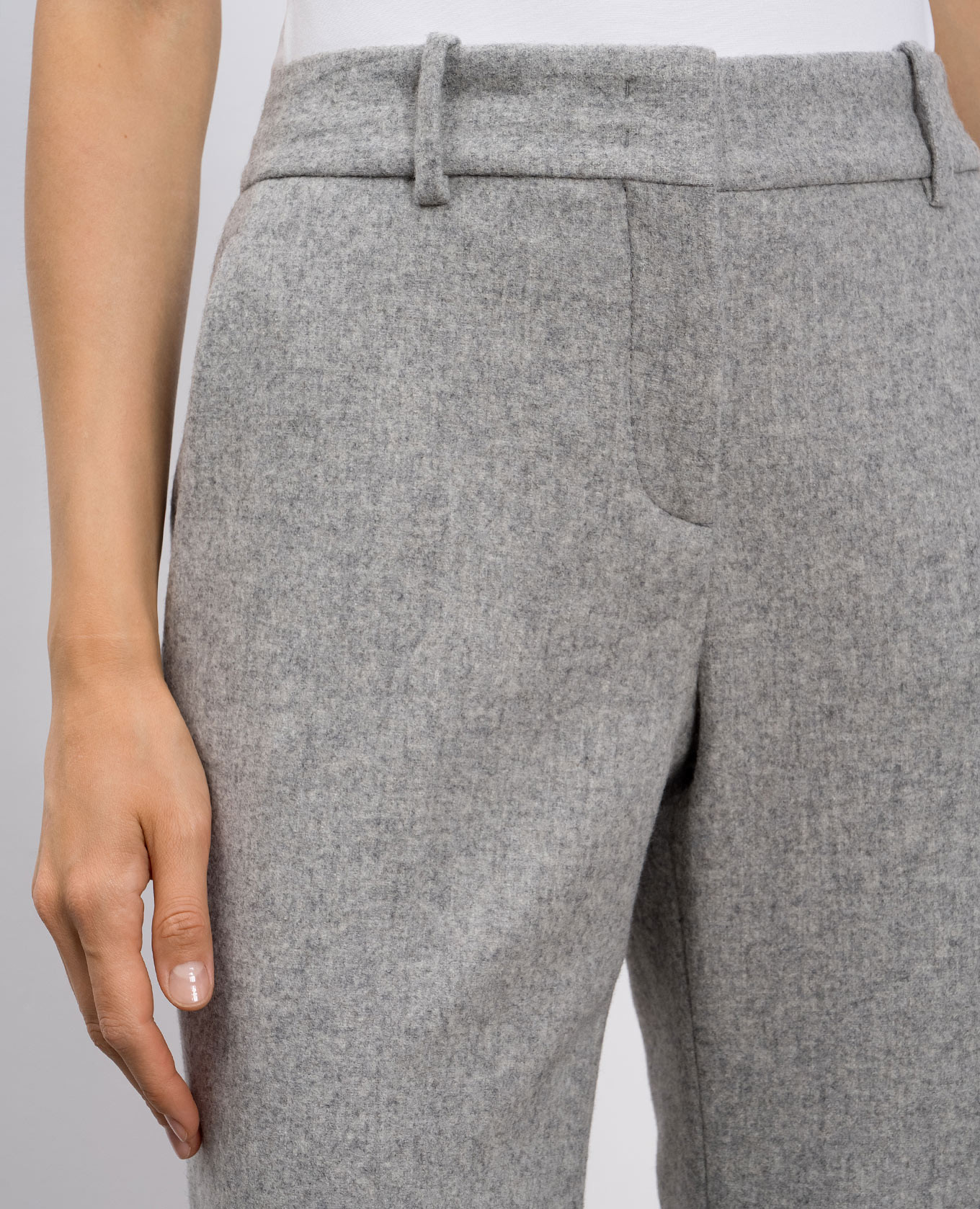 

Gray flared pants with wool Ermanno Scervino, Grey