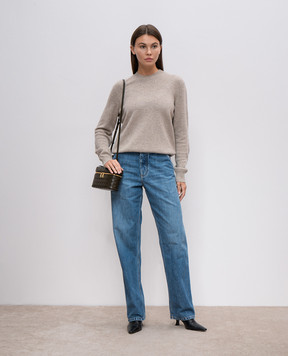 Bottega Veneta Blue cargo jeans with a distressed effect 793538V42W0